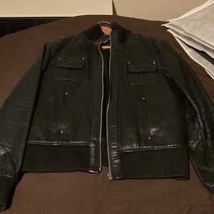 Jorge Pariente designer leather jacket